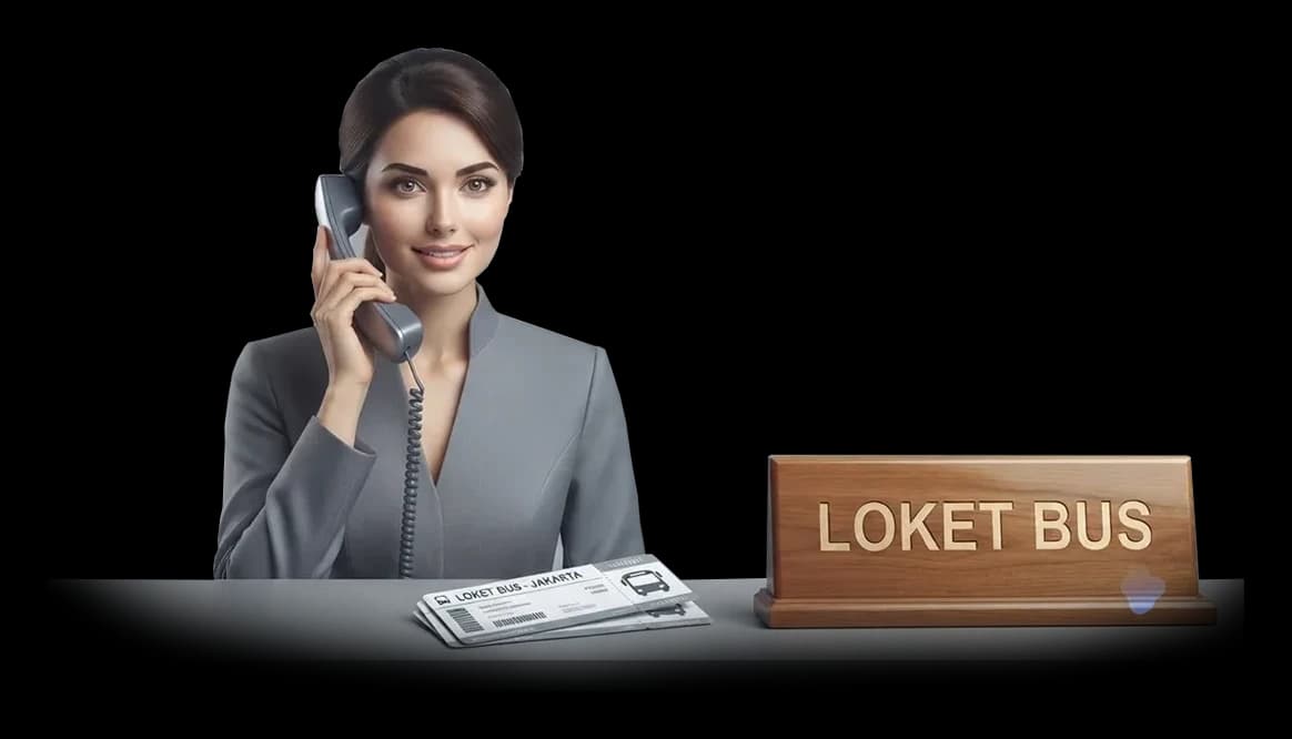 Ilustrasi agen bus dan loket tiket terdekat di Ayonaikbis